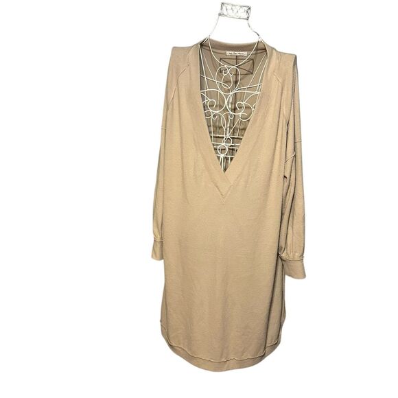Beautiful OVERSIZED We The Free (FREE PEOPLE) We The Free Over Sized Tunic tan s - Picture 1 of 13